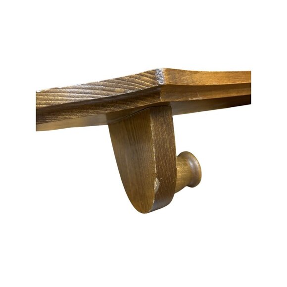 Vintage Wooden Wall Sconce Candleholder 15" Tall - Picture 4 of 6